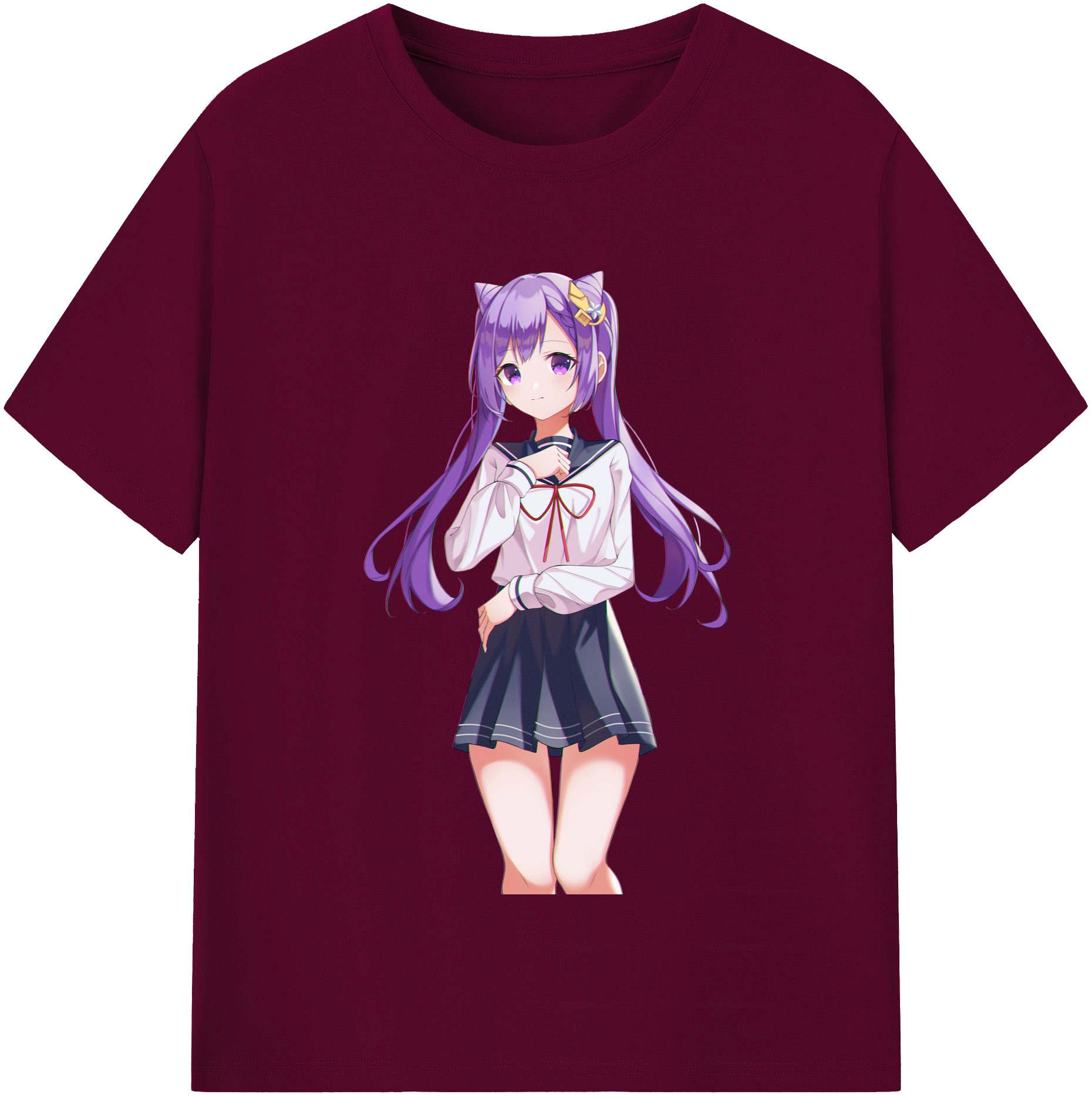 げんし神 刻晴 こくせい genshin Kokusei レディースカジュアルプリントTシャツ（綿100％）